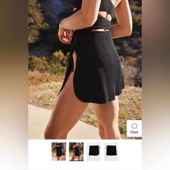 Aerie Swim Cover Side Tie Skirt - Picture 2 of 4